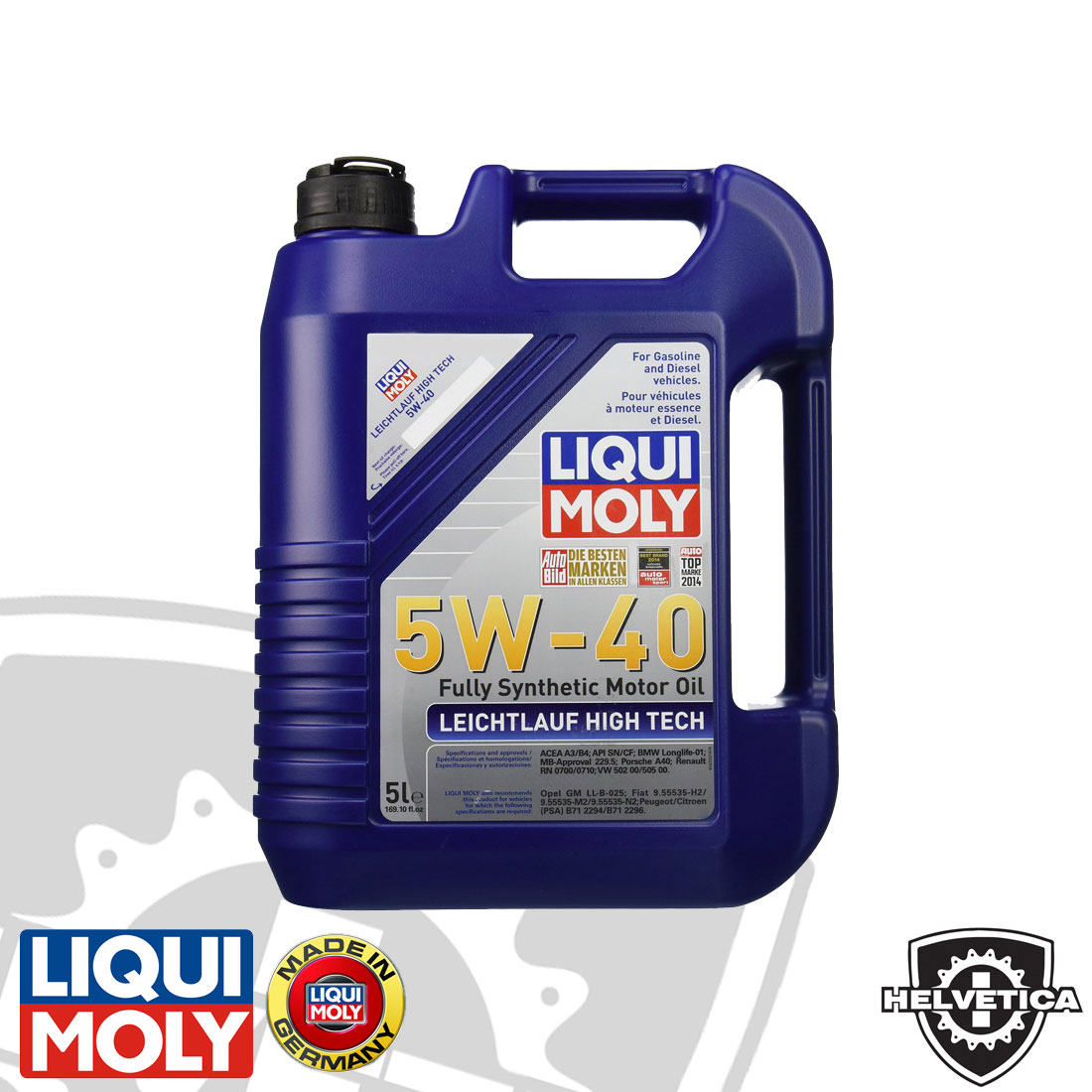 Liqui Moly Leichtlauf High Tech 5W40 Engine Oil (5 liter) - LM2332 -  75004695 - USP Motorsport